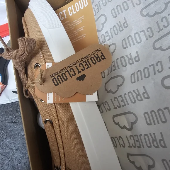 NIB Project Cloud Boat Deck Shoes Sneakers Loafers Size 9 Topsiders Canvas - Picture 11 of 13